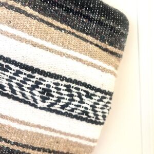 Mexican Black and Tan Beach Blanket